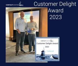Callexcell receives contactcenter4all Customer Delight Award
