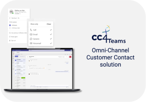 CC4Teams Easy to Use Omni-Channel Solution