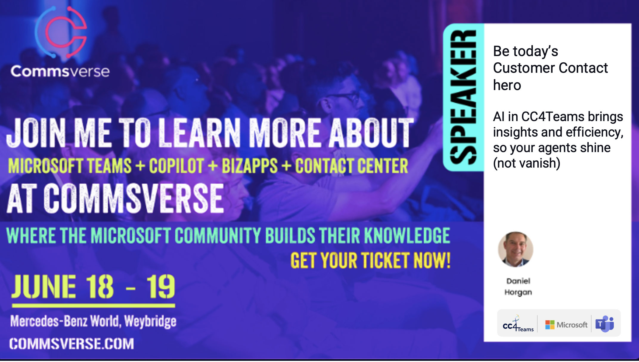 Meet CC4Teams at Commsverse – See how AI is empowering Customer Contact