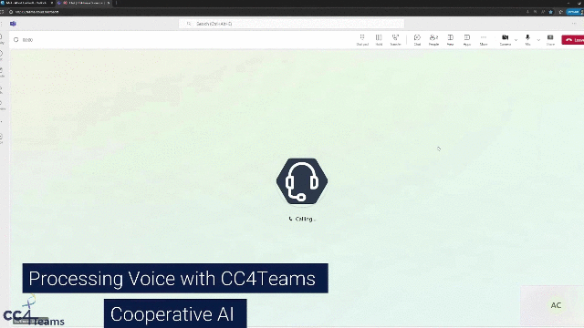 CC4Teams Voice handing with AI CC4Teams Voice handing with AI